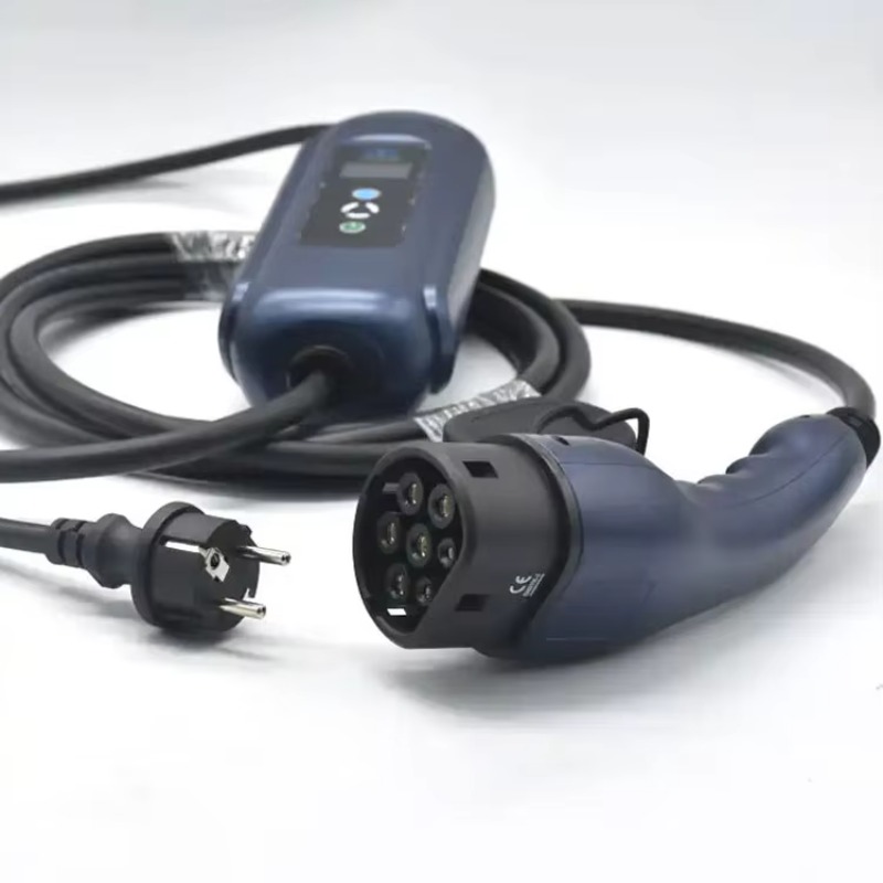 Portable Ev Charger - Портативный зарядный блок для электромобилей, синий,